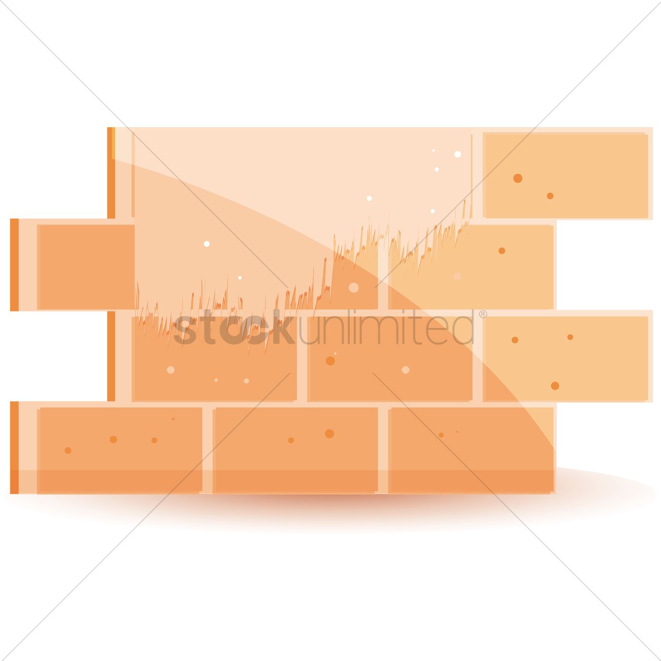1300x1300 Free Bricks With Cement Vector Image