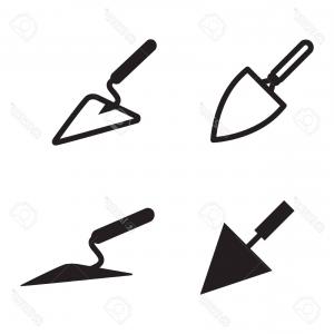300x300 Stock Illustration Cement Trowel Vector Icon Geekchicpro