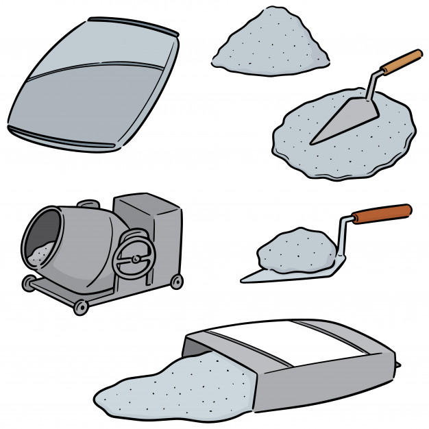 626x626 Vector Set Of Cement Vector Premium Download