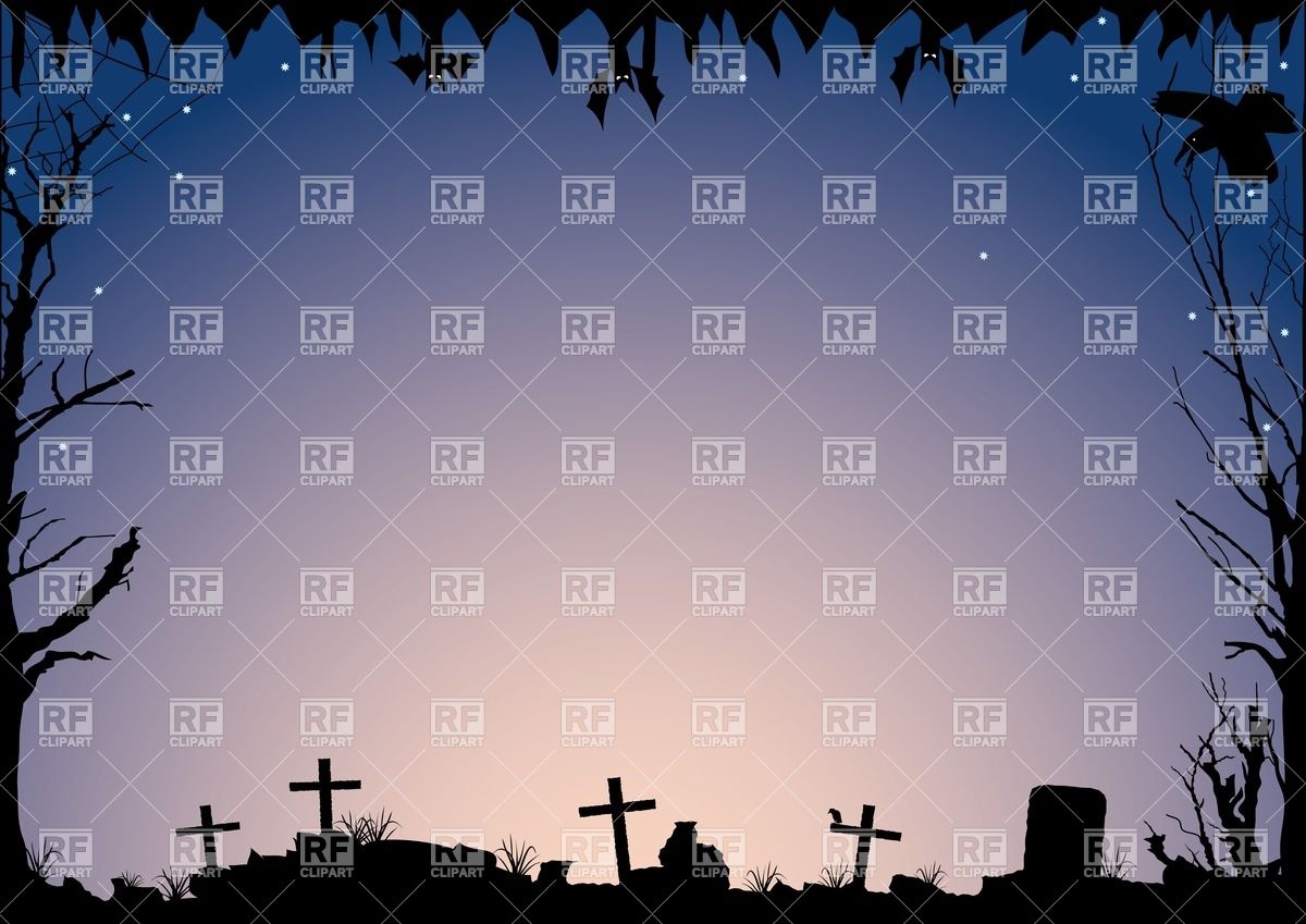 1200x849 Halloween Background With Cemetery Vector Image Of Backgrounds