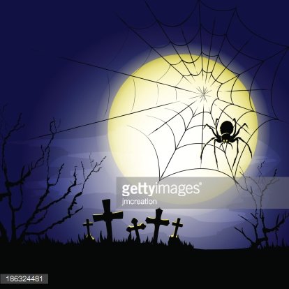 414x414 Old Cemetery Vector Background Premium Clipart