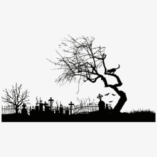 310x310 Cemetery Vector Graveyard Silhouette