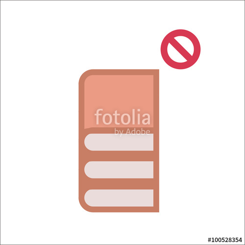 500x500 Vector Book Icon Censored Stock Image And Royalty Free Vector
