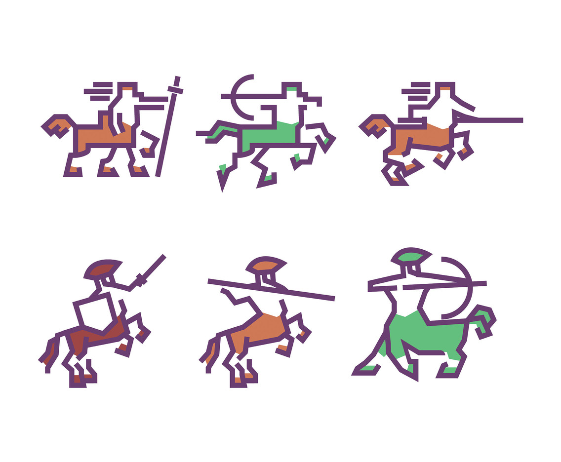 1136x936 Centaur Vector In Thick Line Vector Art Graphics