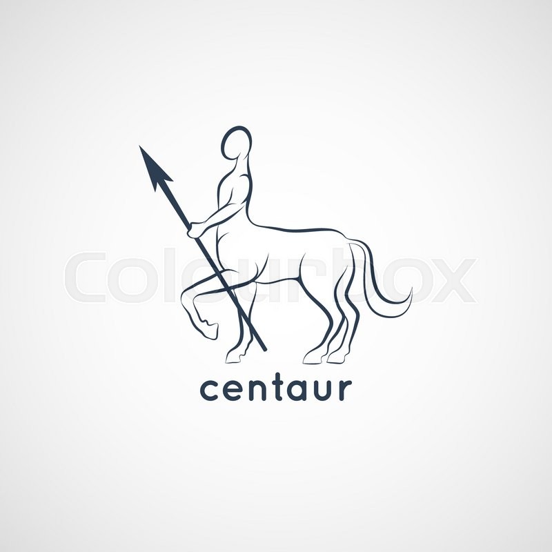 800x800 Centaur Logo Vector Stock Vector Colourbox