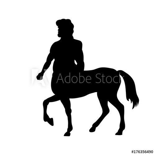 500x500 Centaur Silhouette Ancient Mythology Fantasy