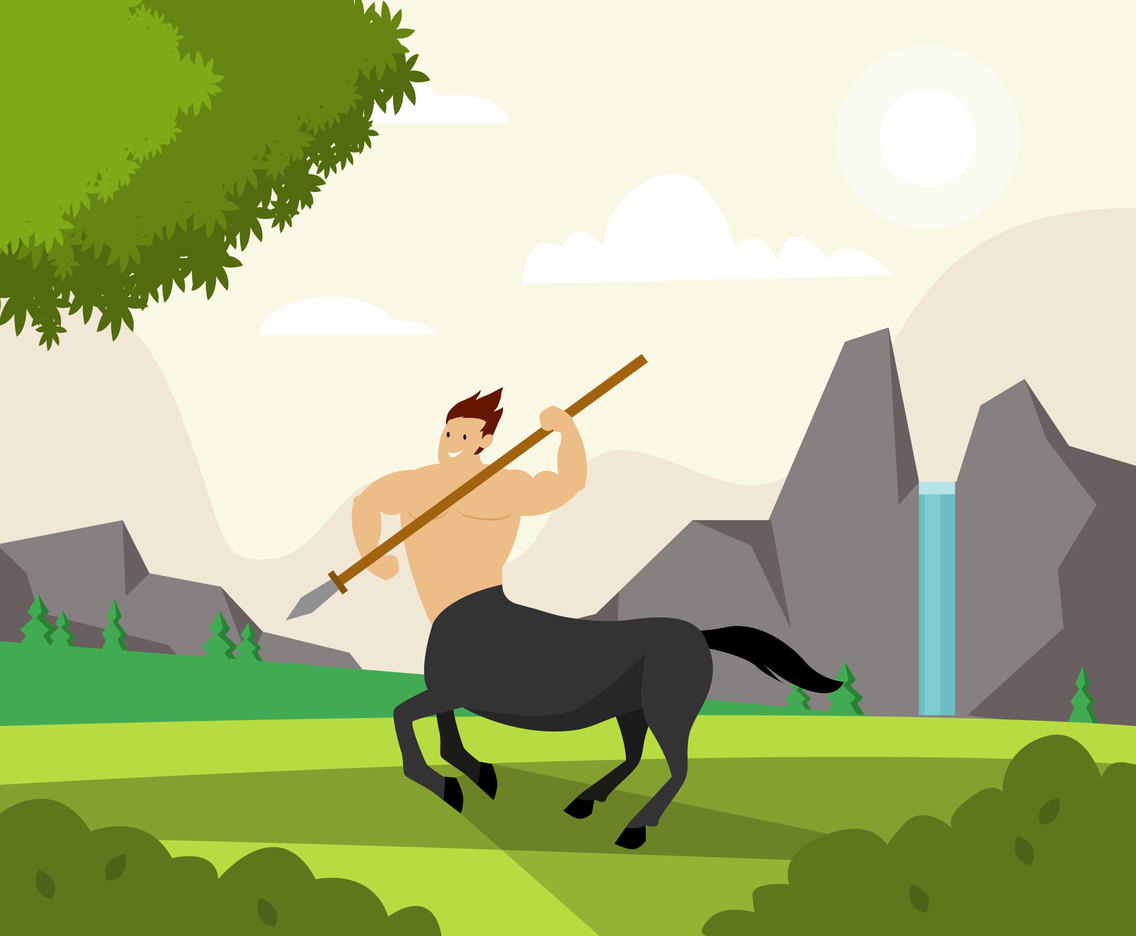 1136x936 Centaur Illustration Vector Vector Art Graphics