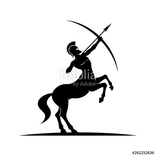 500x500 Centaur Logo Icon Stock Image And Royalty Free Vector