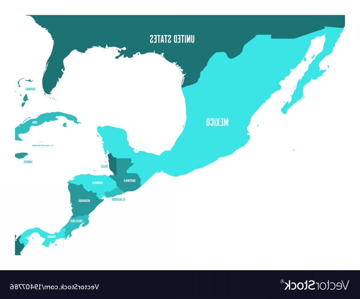 1200x996 Political Map Of Central America And Mexico In Vector Catchsplace