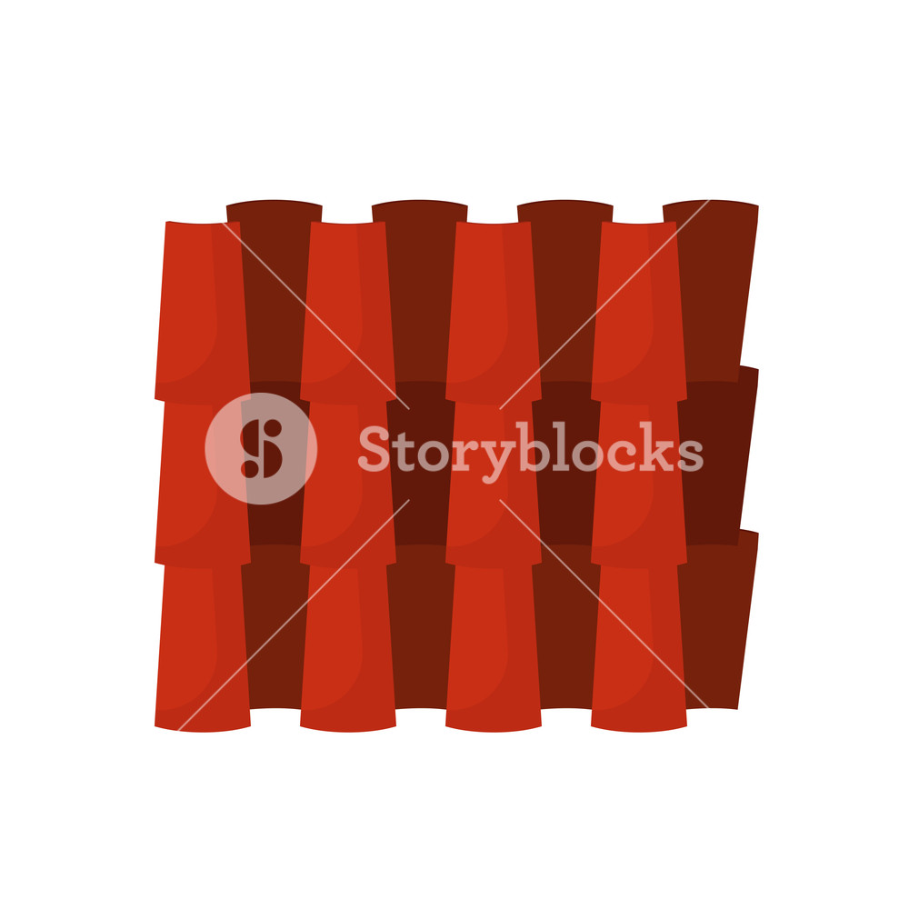 1000x1000 Tiled Rood House Vector Icon Pattern Building Ceramic Cover