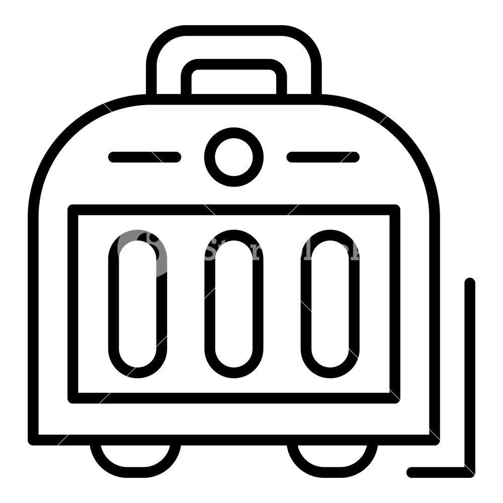 1000x1000 Ceramic Heater Icon Outline Ceramic Heater Vector Icon For Web