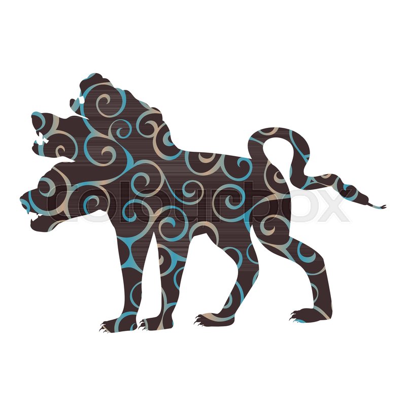 Cerberus Dog Pattern Silhouette Stock Vector Colourbox 800x800 Cerberus Dog Pattern Silhouette Stock Vector Colourbox