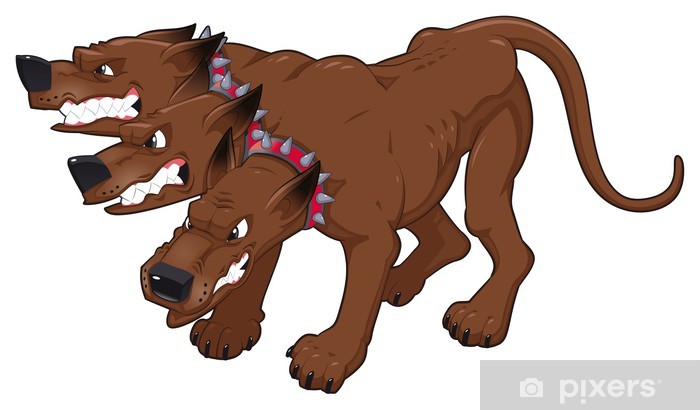 Cerberus Vector Isolated Character Wall Mural 700x410 Cerberus Vector Isolated Character Wall Mural