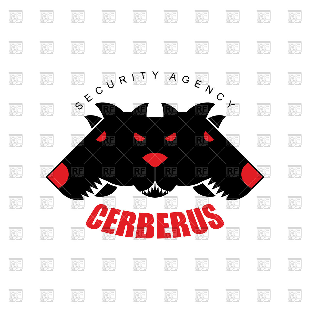 Security Agency Logo, Scary Cerberus Vector Image Of Icons 1200x1200 Security Agency Logo, Scary Cerberus Vector Image Of Icons