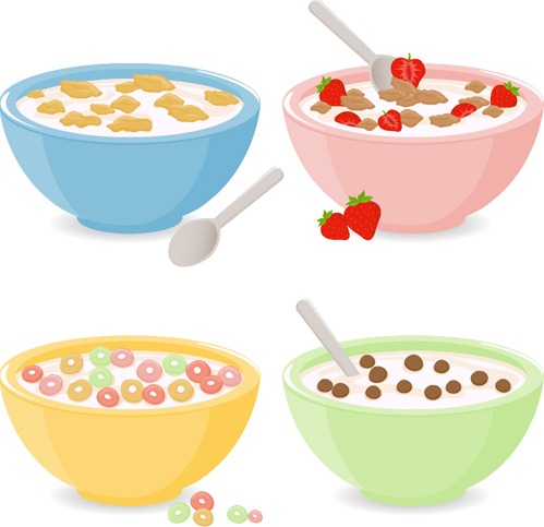 499x483 Cereal And Bowls Vector Free Vectors Ui Download