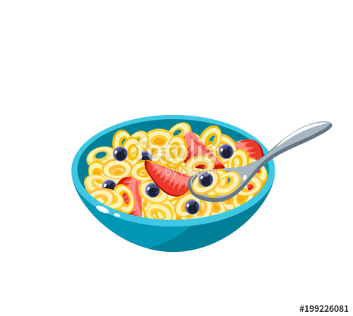 500x448 Breakfast, Delicious Start To The Day Bowl With Cereal Rings