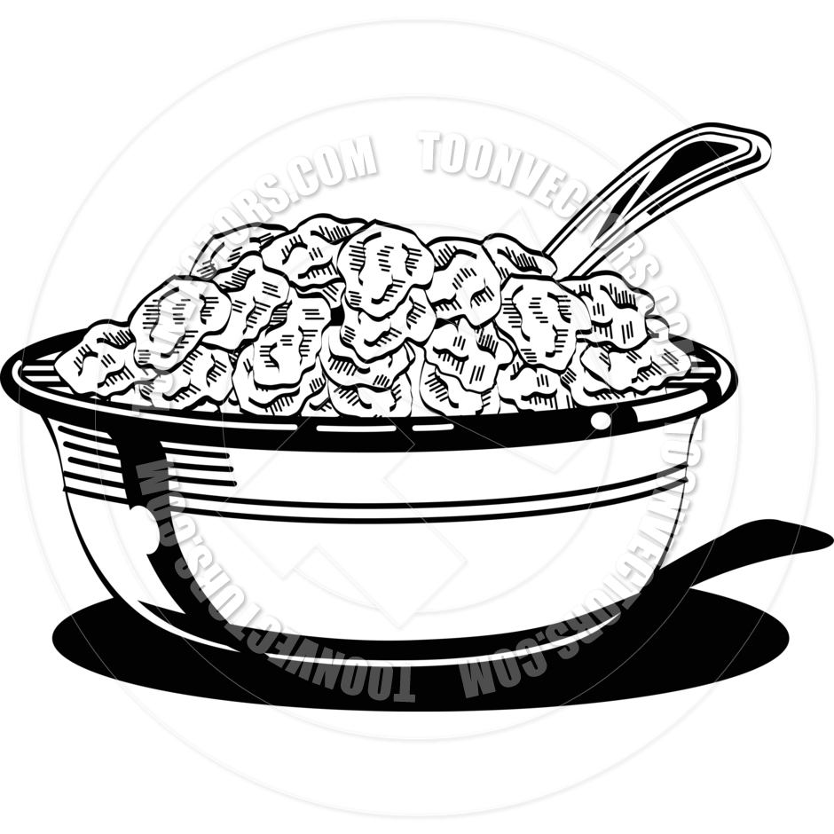 940x940 Cartoon Cereal Bowl Vector