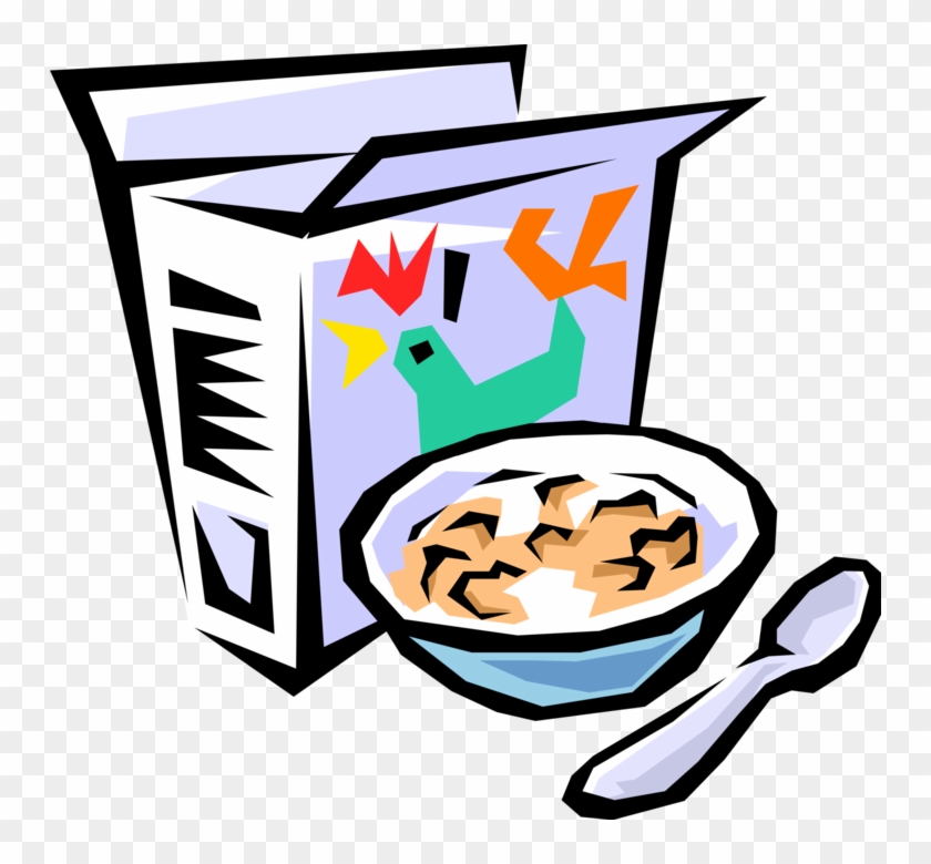 Vector Illustration Of Breakfast Cereal With Bowl 840x780 Vector Illustration Of Breakfast Cereal With Bowl