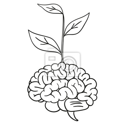 400x400 Cerebro Vector Carteles Para La Pared