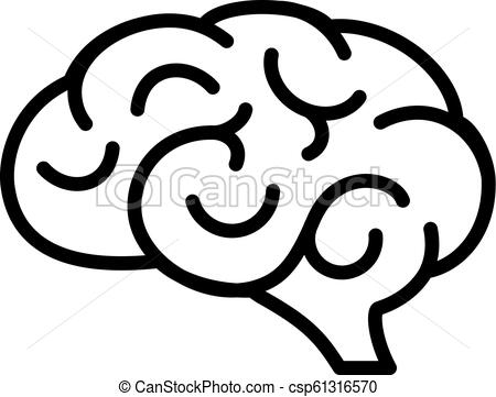 450x361 Cerebro, Vector, Humano, Icono Plano De Fondo, Aislado, Cerebro