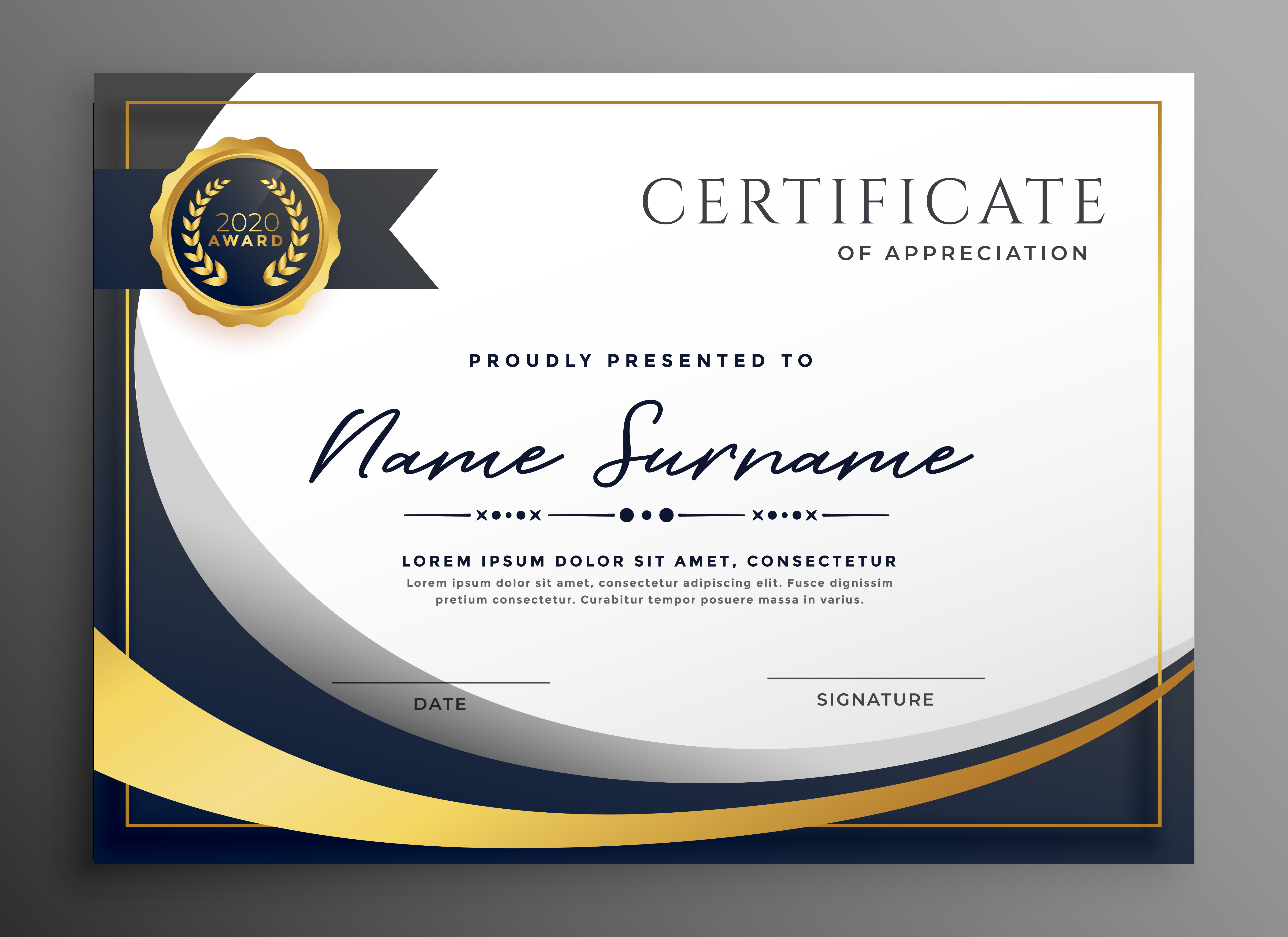 Certificate Background Template 5500x4000 Certificate Background Template