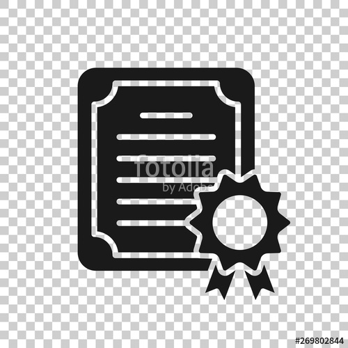 Certificate Icon In Transparent Style License Badge Vector 500x500 Certificate Icon In Transparent Style License Badge Vector