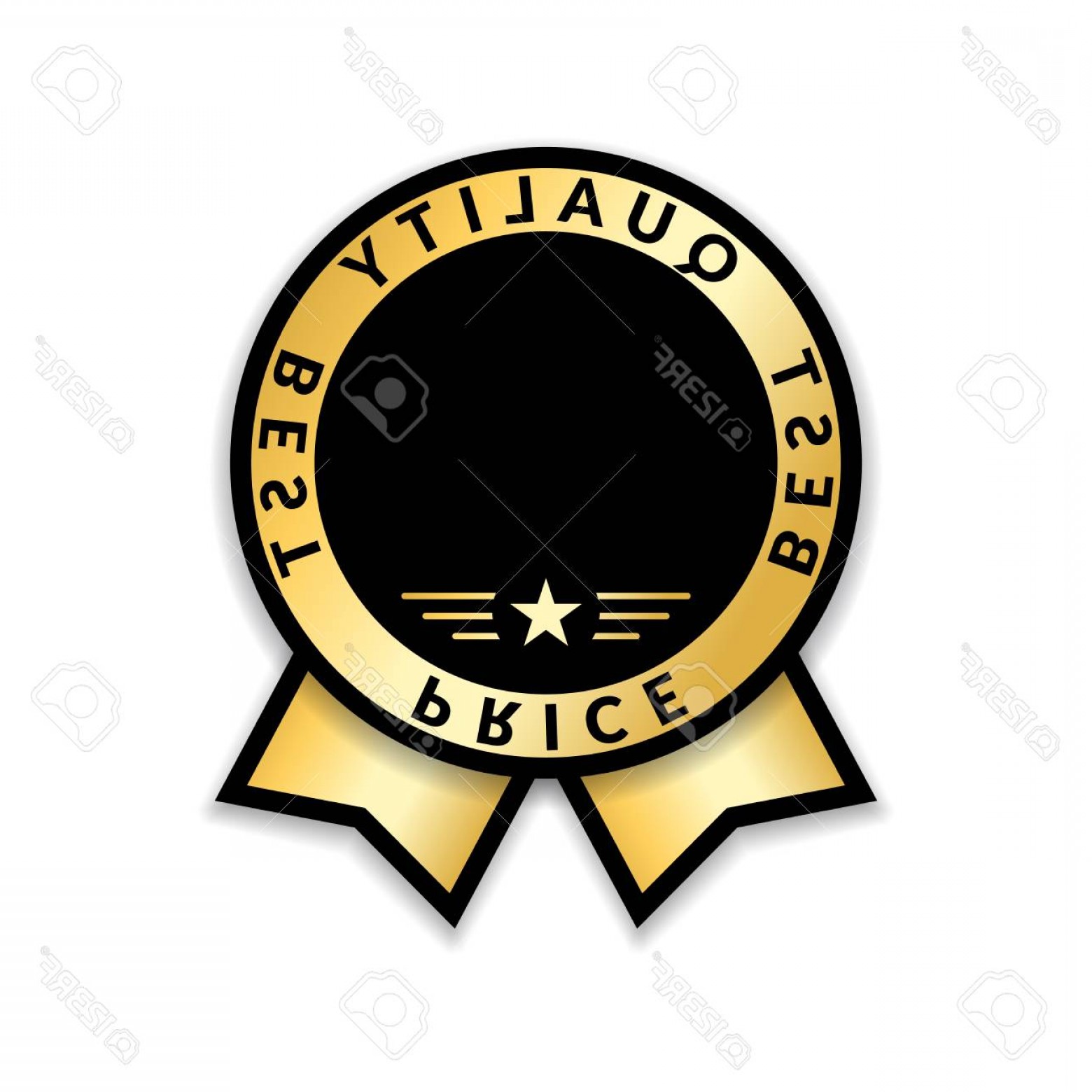 Photostock Vector Award Ribbon Isolated Gold Design Medal Label 1560x1560 Photostock Vector Award Ribbon Isolated Gold Design Medal Label