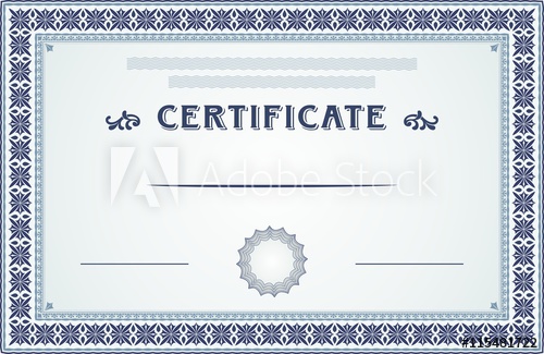 Certificate Border And Template Design 500x325 Certificate Border And Template Design