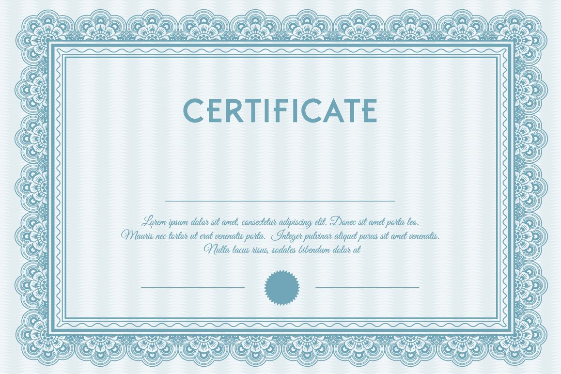 Certificate Frame Vector at Vectorified.com | Collection of Certificate ...