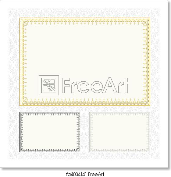 Free Art Print Of Vector Certificate Frame Set Set Of Highly 561x581 Free Art Print Of Vector Certificate Frame Set Set Of Highly