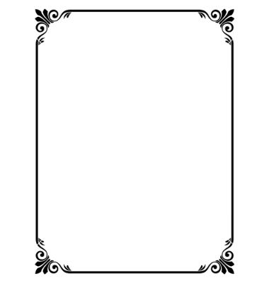 Simple Ornamental Decorative Frame Vector 380x400 Simple Ornamental Decorative Frame Vector