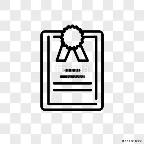 Certificate Icon Vector