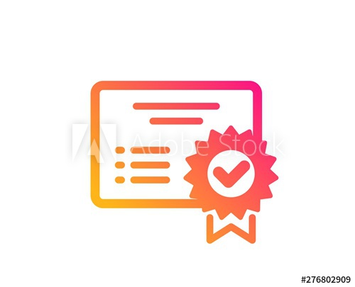 Certificate Icon Verified Document Sign Accepted Or Confirmed 500x405 Certificate Icon Verified Document Sign Accepted Or Confirmed