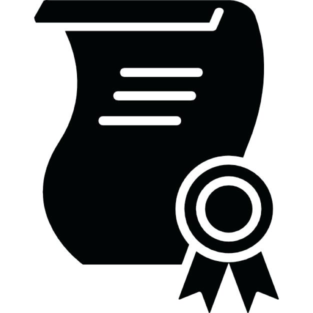 Vector Certificate Icon Free 626x626 Vector Certificate Icon Free