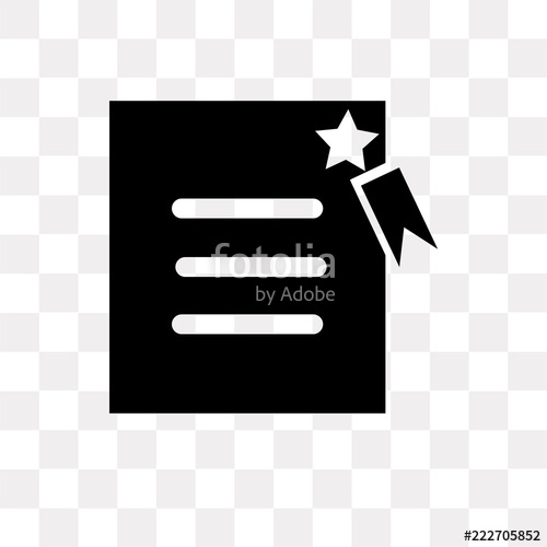 Certificate Icon On Transparent Background Modern Icons Vector 500x500 Certificate Icon On Transparent Background Modern Icons Vector