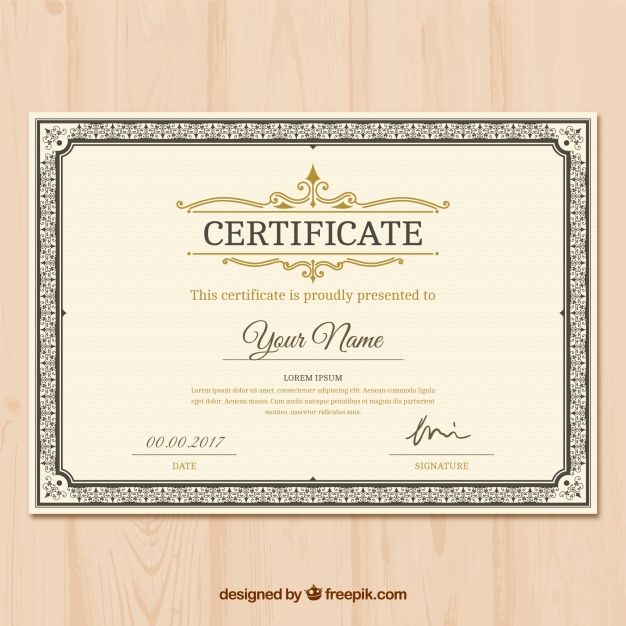 Certificate Of Appreciation With Ornamental Decoration Free Vector 626x626 Certificate Of Appreciation With Ornamental Decoration Free Vector