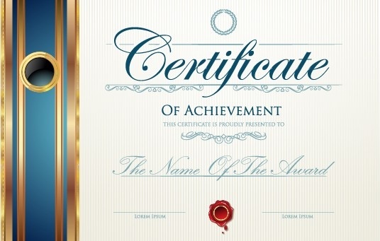 Modern Certificate Design Free Vector Download 536x341 Modern Certificate Design Free Vector Download
