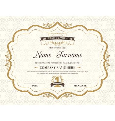 Vintage Retro Frame Certificate Background Vector 380x400 Vintage Retro Frame Certificate Background Vector