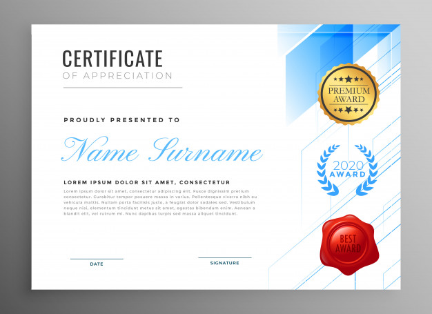 Design Of Certificate Of Appreciation 626x455 Design Of Certificate Of Appreciation