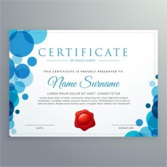 Free Vector Diploma Of Completion Certificate Templates H 336x336 Free Vector Diploma Of Completion Certificate Templates H