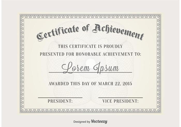 Certificate Vector Template 700x490 Certificate Vector Template