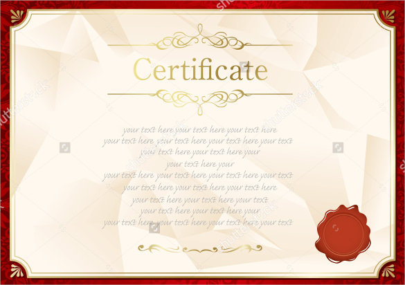 Blank Certificate Template 585x412 Blank Certificate Template
