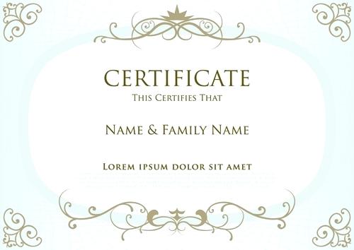 Elegant Certificate Template Vector Design Free Download Maker 500x354 Elegant Certificate Template Vector Design Free Download Maker