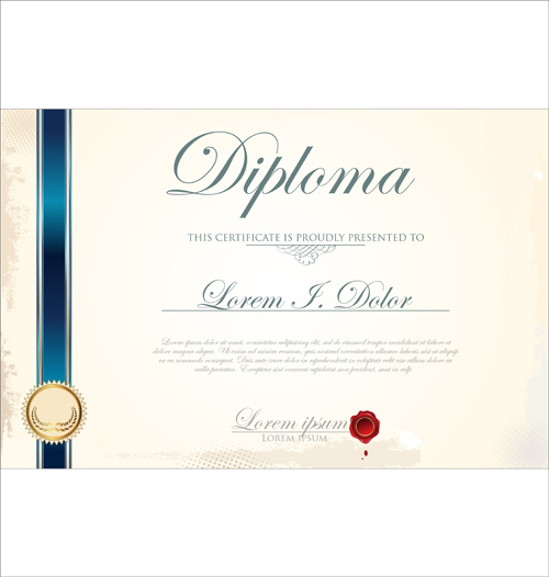 Best Certificate Template Design Vector Free Download 500x526 Best Certificate Template Design Vector Free Download