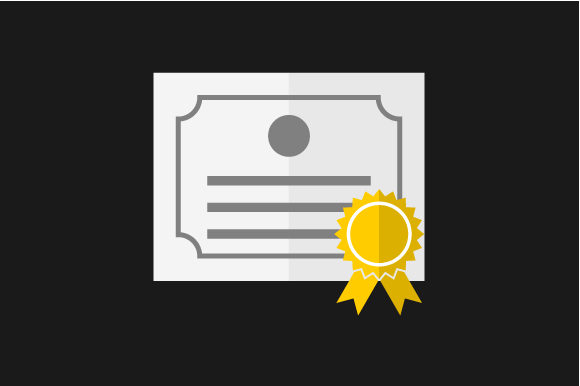 580x386 Paper Document Certificate Vector Icon Illustration Graphic