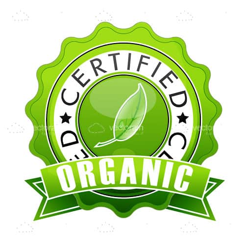 500x500 Green Organic Certified Stamp