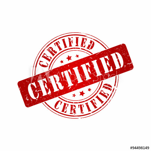 500x500 Vector Certified Stamp