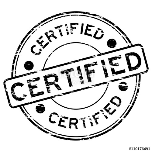500x500 Certified Stamp