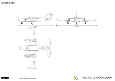 400x283 Cessna Vector Drawing