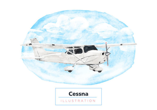632x443 Free Cessna Watercolor Vector Free Vector Download Cannypic